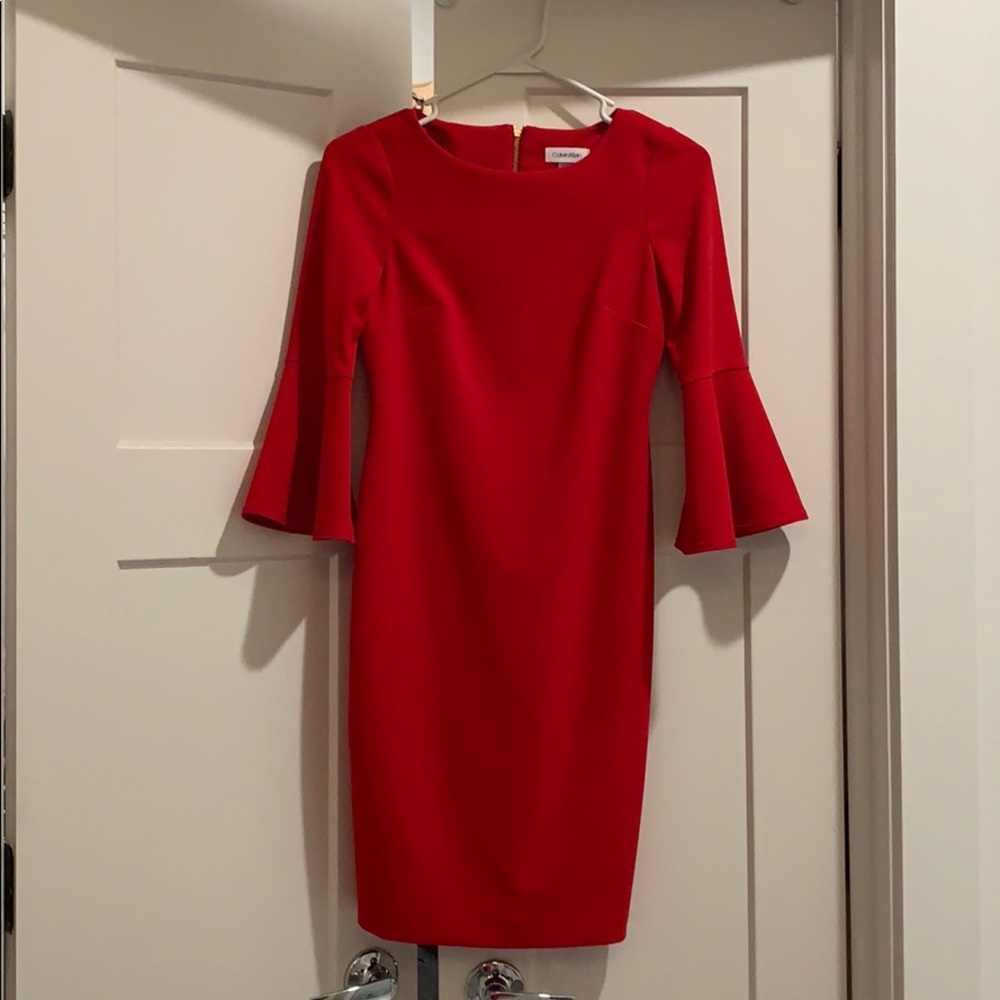 Red Calvin Klein Dress